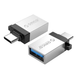 Gümüş Orico Type-C to USB 3.0 Dönüştürücü Adaptör Gümüş