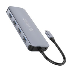 Orico Type-C to USB 3.0 HDMI 4K@30Hz VGA RJ45 SD TF AUX PD Dönüştürücü HUB Orico Type-C to USB 3.0 HDMI 4K@30Hz VGA RJ45 SD TF AUX PD Dönüştürücü HUB