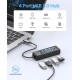 Orico Type-C to USB-A 3.0 4 Portlu Ultra Slim USB Çoklayıcı Hub Siyah