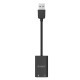 Orico USB 2.0 TRS 3.5mm Jack Girişli Harici Ses Kartı Siyah