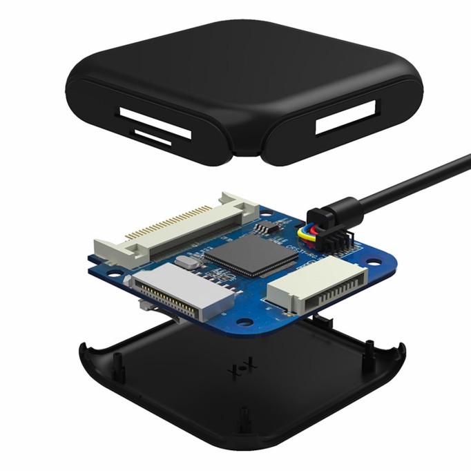 Orico USB 3.0 4'ü 1 Arada CF, TF, SD, MS Kart Okuyucu Siyah