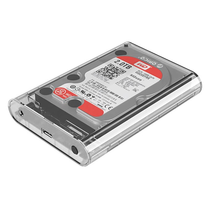 Orico USB 3.0 Micro B Şeffaf 2.5” 3.5” inch SATA SSD Hard Disk Kutusu