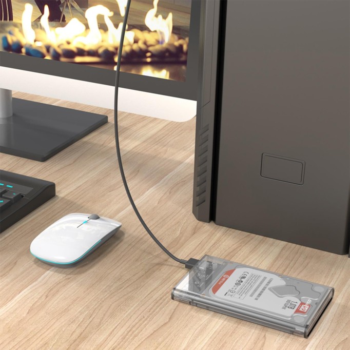 Orico USB 3.0 Micro B Şeffaf 2.5” inch SATA SSD Hard Disk Kutusu