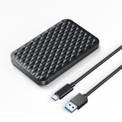 Orico USB 3.0 Type-C 2.5” inch SATA SSD Hard Disk Kutusu Siyah