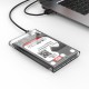 Orico USB 3.1 Gen1 5 Gbps Type-C 2.5” inch SATA SSD Hard Disk Kutusu Şeffaf