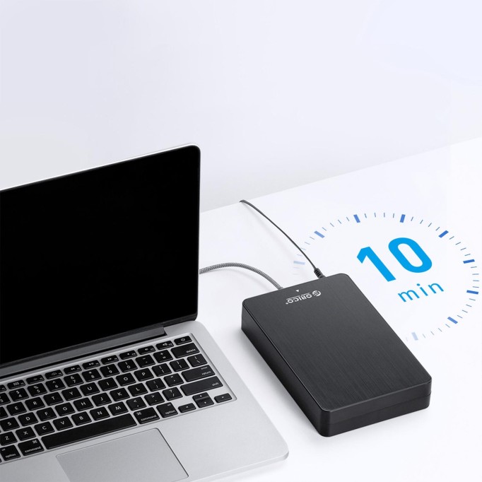 Orico USB 3.1 Gen1 Type-C 6Gbps 2.5” inch SATA SSD Hard Disk Kutusu