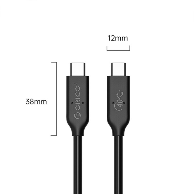 Orico USB 4.0 Type-C PD100W 5A 40Gbps 8K@60Hz Çok Fonksiyonlu Kablo 30 CM