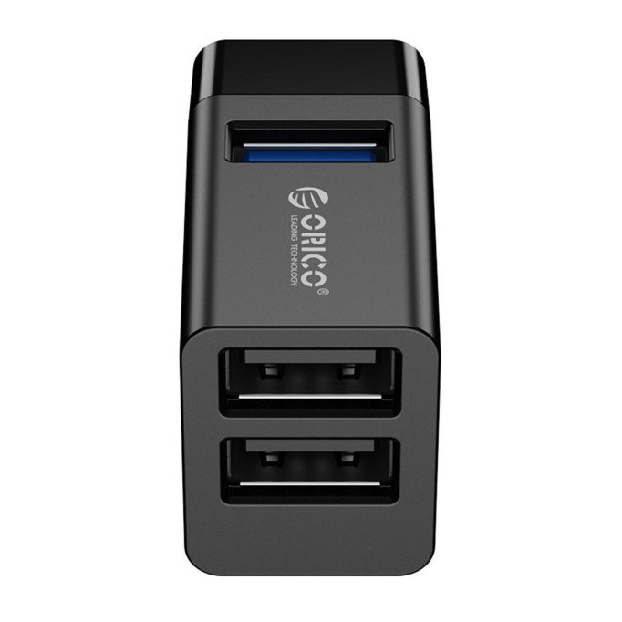 Orico USB-A 3.0 3 Portlu USB-A 3.0 / 2.0 Mini Çoklayıcı Siyah