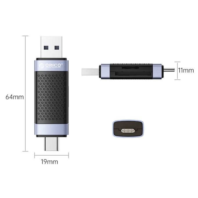 Orico USB Type-C SD TF Micro SD Kart Okuyucu