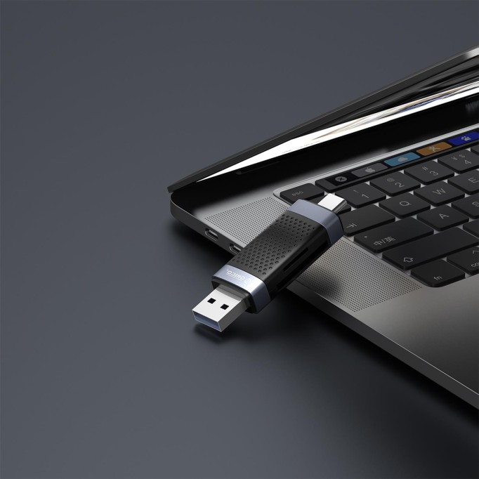 Orico USB Type-C SD TF Micro SD Kart Okuyucu CD2D-AC2-BK-EP 