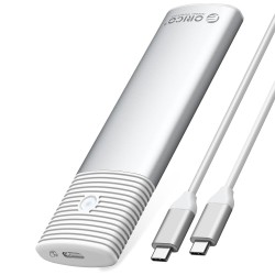  Orico USB3.2 Gen2 10Gbps Type-C M.2 NVMe SSD Disk Kutusu Alüminyum Beyaz