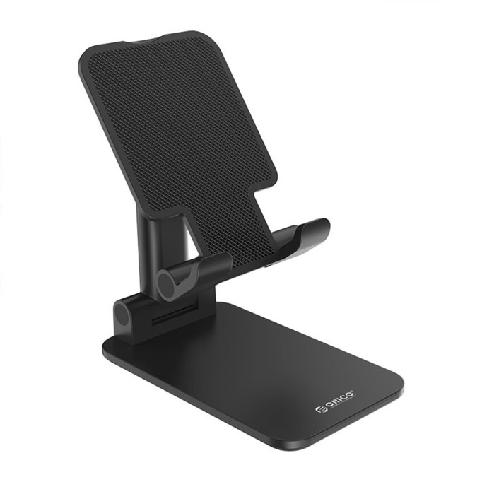 Orico Yükseklik Ayarlı Geniş Açılı Silikonlu Masaüstü Telefon Tutucu Stand Siyah