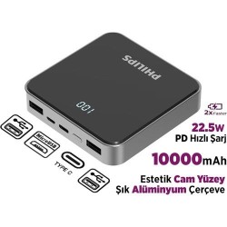 Philips 10000 mAh Powerbank 22.5W PD 4 Portlu LED Göstergeli Taşınabilir Hızlı Şarj Cihazı