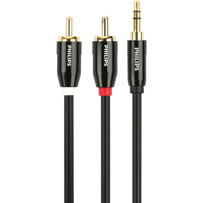 Philips 3.5mm Stereo RCA Ses Kablosu Siyah