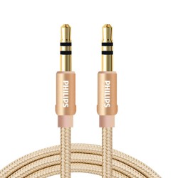 150 CM Philips 3.5mm Ultra Dayanıklı AUX Ses Kablosu 150 CM