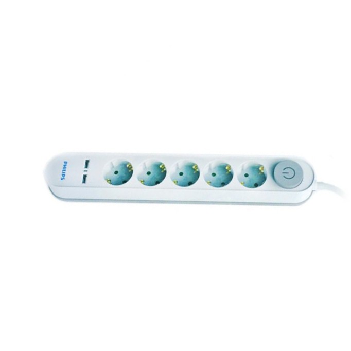 Philips 5'li 2 USB Çıkışlı Akım Korumalı Priz Philips 5li 2 USB Çıkışlı Akım Korumalı Priz