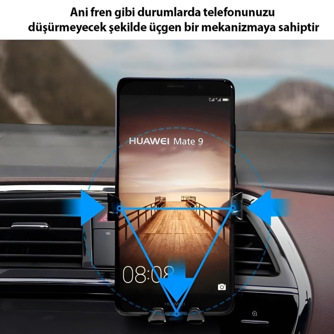 Philips Araç Havalandırma Izgarası için Mekanik Telefon Tutucu