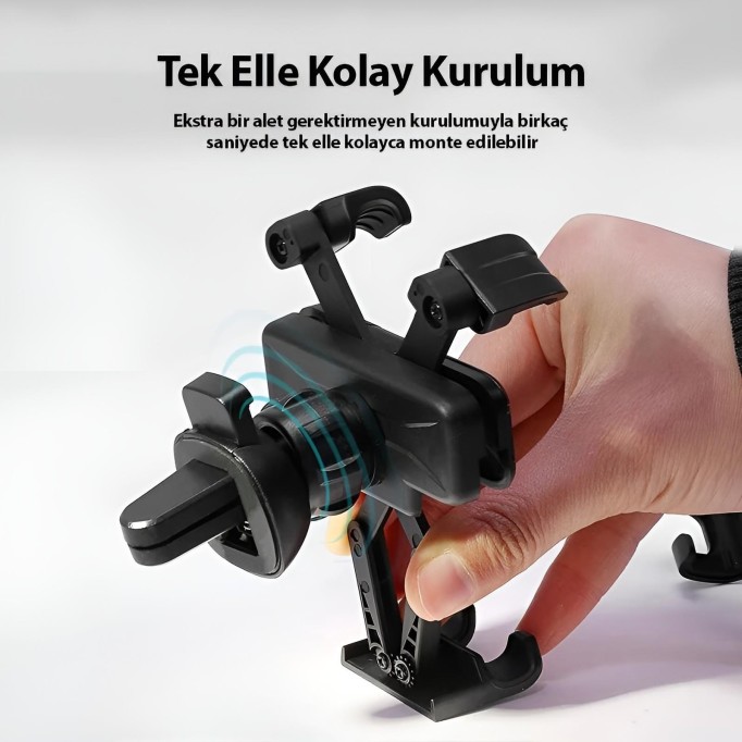Philips Araç Havalandırma Izgarası için Mekanik Telefon Tutucu