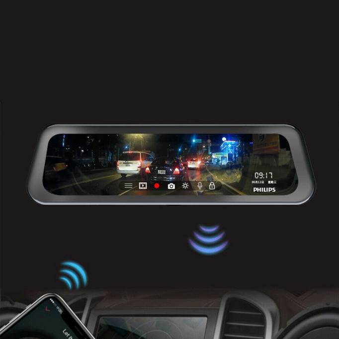 Philips CVR1500 Dikiz Aynalı IPS 9.35 inch Akıllı Araç Kamerası Philips CVR1500 Dikiz Aynalı IPS 9.35 inch Akıllı Araç Kamerası