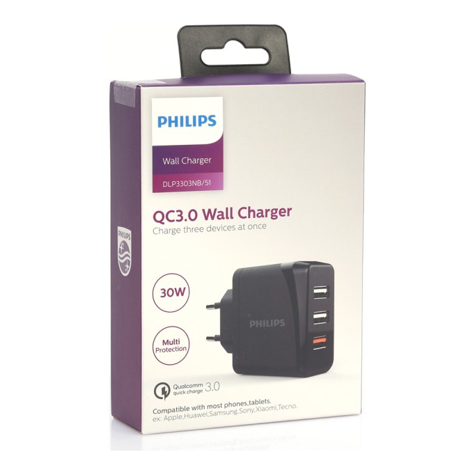 Philips DLP3303NB 30W Qualcomm Quick Charge 3.0 Hızlı Şarj Aleti