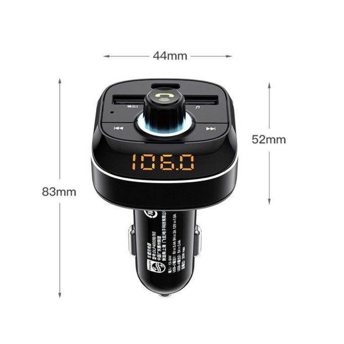 Philips USB ve Type-C Şarjlı USB-Micro SD Okuyuculu Bluetooth 5.0 FM Transmitter
