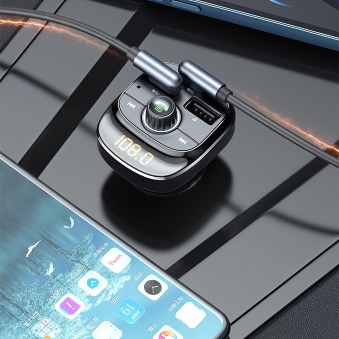 Philips USB ve Type-C Şarjlı USB-Micro SD Okuyuculu Bluetooth 5.0 FM Transmitter