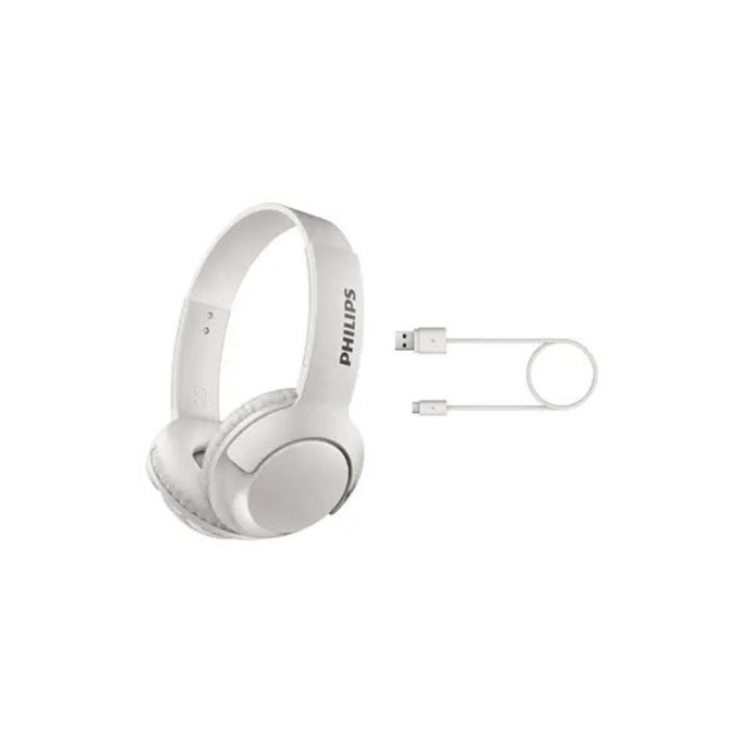 Philips SHB3175 Bass+ Mikrofonlu Bluetooth Kulaklık Beyaz