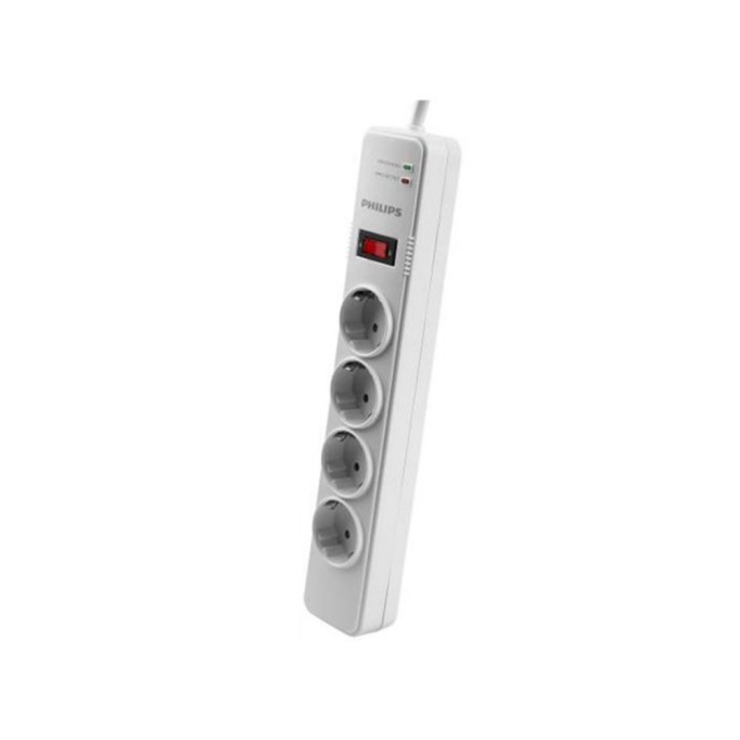 Philips SPS1040B 4'lü 1050 Joule Akım Korumalı Priz Philips SPS1040B 4lü 1050 Joule Akım Korumalı Priz