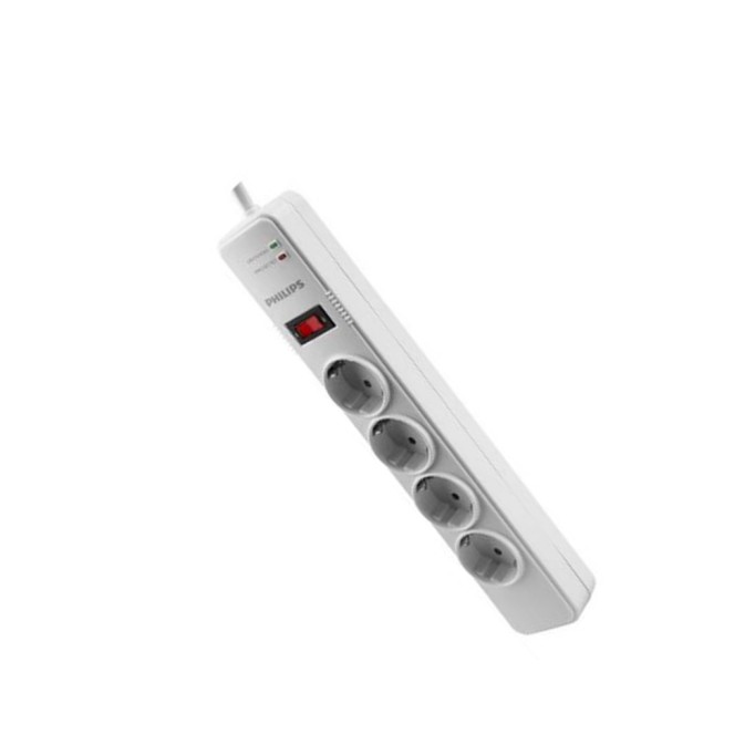 Philips SPS1040B 4'lü 1050 Joule Akım Korumalı Priz Philips SPS1040B 4lü 1050 Joule Akım Korumalı Priz