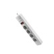 Philips SPS1040B 4'lü 1050 Joule Akım Korumalı Priz Philips SPS1040B 4lü 1050 Joule Akım Korumalı Priz