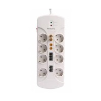 Philips SPS1063A 8'li 4200 Joule Akım Korumalı Priz