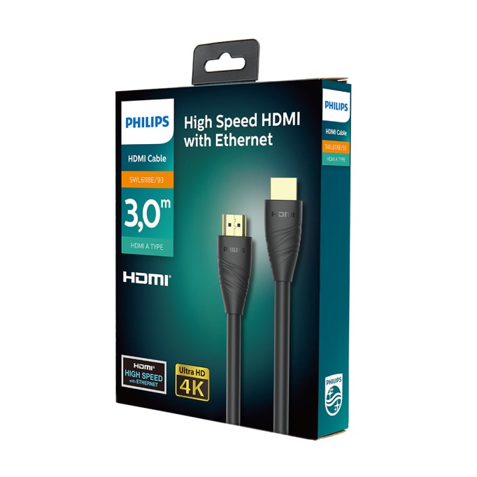 Philips SWL6118E 4K 60Hz HDMI Kablosu - 3 Metre