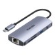 Philips SWR1608S Type-C to HDMI RJ45 Ethernet 3*USB 3.0 PD TF SD Kart Okuyucu Dönüştürücü satın al