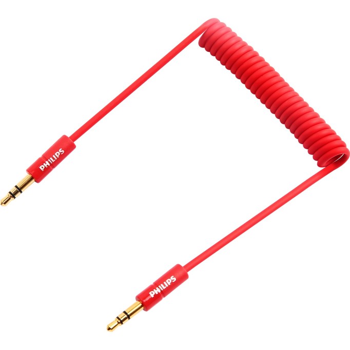 Philips SWR2102 3.5mm Jack Spiral AUX Ses Kablosu