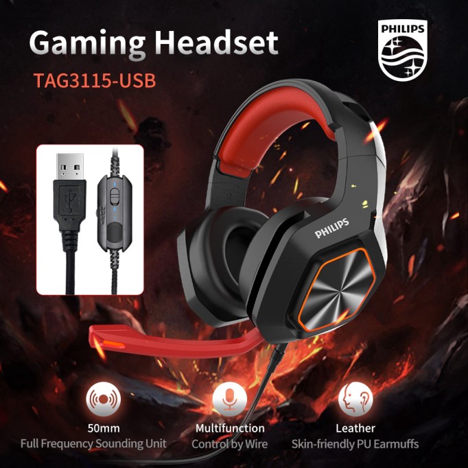 Philips TAG 1115 Kulak Üstü Oyuncu Kulaklığı