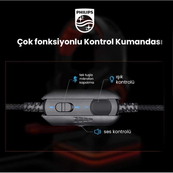 Philips TAG 3115 7.1 Surround Gaming Kulak Üstü Kulaklık