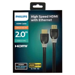 Philips UHD 4K Yüksek Hızlı HDMI Kablosu ve Ethernet 2 Metre