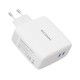 Ricomm 100W GaN 2 Portlu USB-C Şarj Aleti QC5.0 PD Type-C Hızlı Şarj Cihazı + 100W Şarj Kablosu
