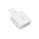 Ricomm 120W GaN 3 Portlu USB-C + USB-A QC3.0 PPS Hızlı Şarj Aleti + Type-C to Type-C 100W Şarj Kablosu