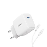 Ricomm 20W GaN USB-C Şarj Aleti QC4.0 PD Hızlı Şarj Cihazı + 2 Metre Type-C 60W Şarj Kablosu