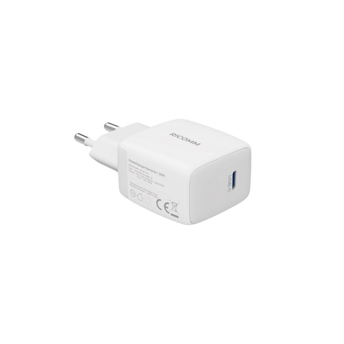 Ricomm 20W GaN USB-C Şarj Aleti QC4.0 PD Hızlı Şarj Cihazı + 2 Metre Type-C 60W Şarj Kablosu
