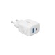 Ricomm 25W GaN USB-C + USB-A Şarj Aleti PPS PD Hızlı Şarj Cihazı + 2 Metre Type-C 60W Şarj Kablosu