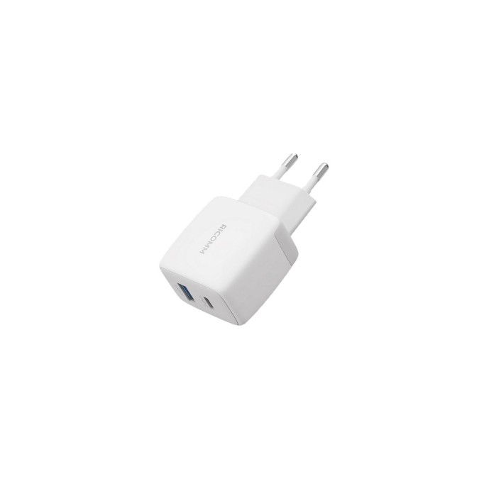 Ricomm 25W GaN USB-C + USB-A Şarj Aleti PPS PD Hızlı Şarj Cihazı + 2 Metre Type-C 60W Şarj Kablosu