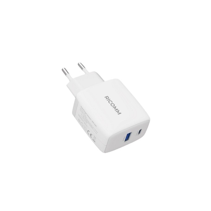 Ricomm 65W GaN USB-C + USB-A Şarj Aleti Apple & Samsung Hızlı Şarj Cihazı + 2MT 100W Type-C Kablo