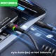 Rocoren 100W 5A E-Marker Çipli Spiral Type-C to Type-C Hızlı Şarj ve Data Kablosu 1.6 Metre