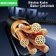 Rocoren 100W 7A Spiral RGB LED Işıklı Spiral Type-C Hızlı Şarj ve Data Kablosu 1.6 Metre