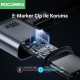 Rocoren 100W Type-C to Type-C 90° Örgülü PD Hızlı Şarj ve Data Kablosu 1 Metre