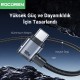 Rocoren 100W Type-C to Type-C 90° Örgülü PD Hızlı Şarj ve Data Kablosu 2 Metre