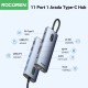 Rocoren 11 Portlu 4K 30Hz HDMI Gigabit Ethernet SD TF Kart Okuyuculu 3.5mm Jack USB Hub Çoklayıcı