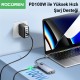 Rocoren 11 Portlu 4K 30Hz HDMI Gigabit Ethernet SD TF Kart Okuyuculu 3.5mm Jack USB Hub Çoklayıcı